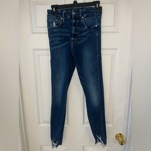 Good American Good Waist Stretch high rise skinny jeans size 6 28